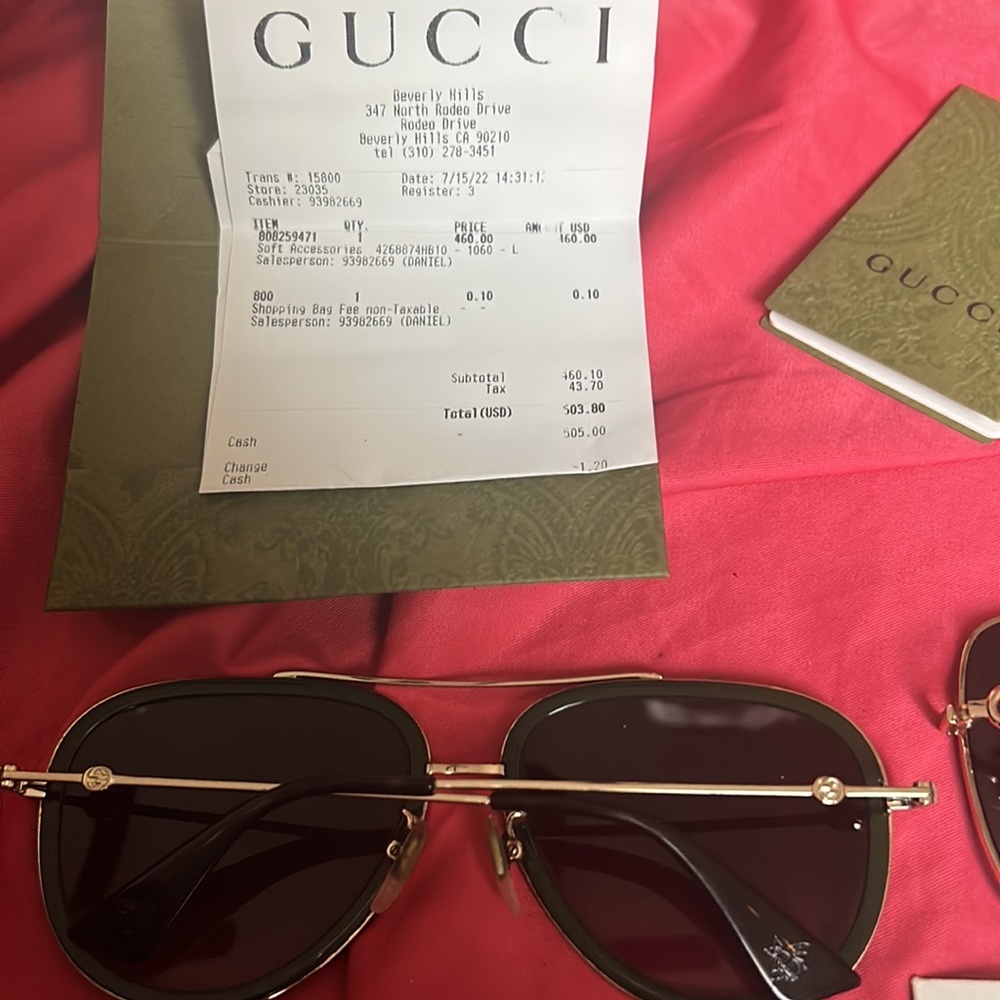 Original Gucci color glasses